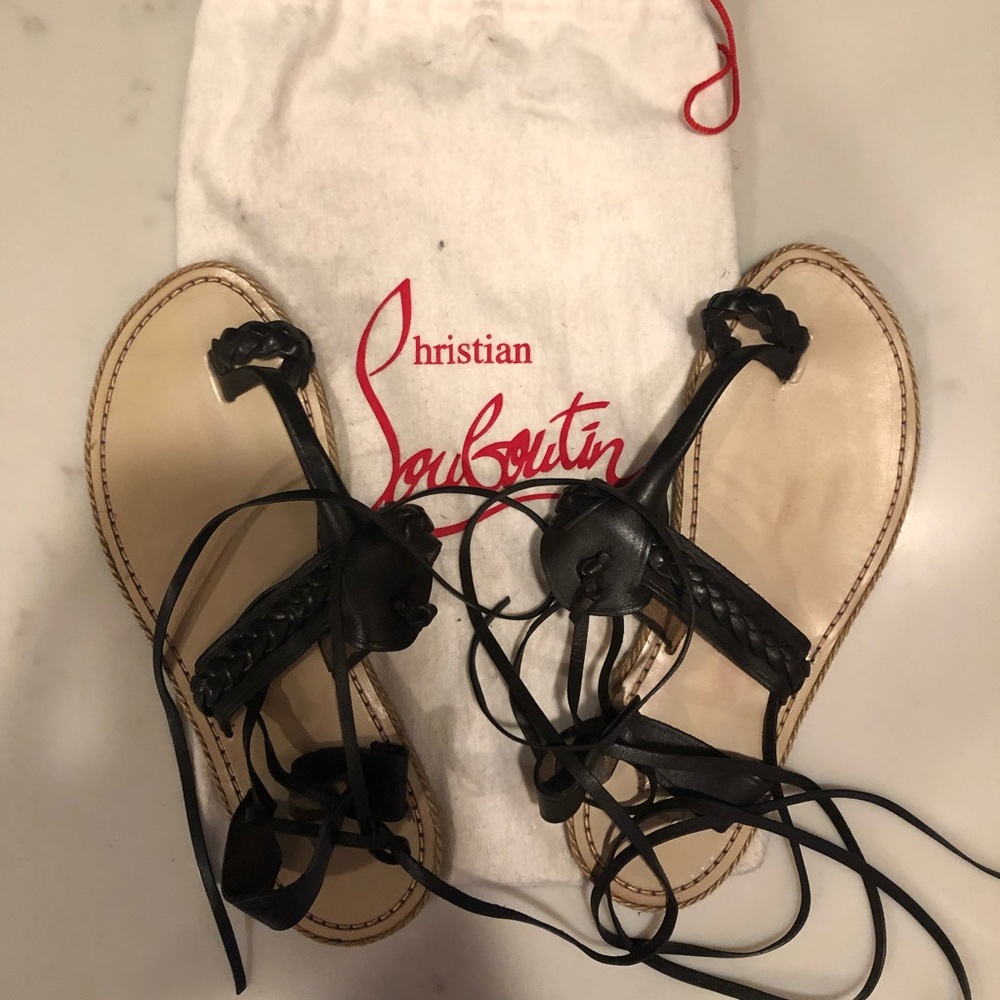 Leather Christian Louboutin Sandals- size 41